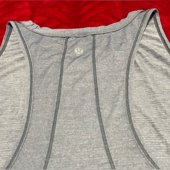 Size 8 Lululemon Gray Tank. Excellent Condition! Measurements in pics! ⭐️🔥⭐️ - Picture 9 of 9